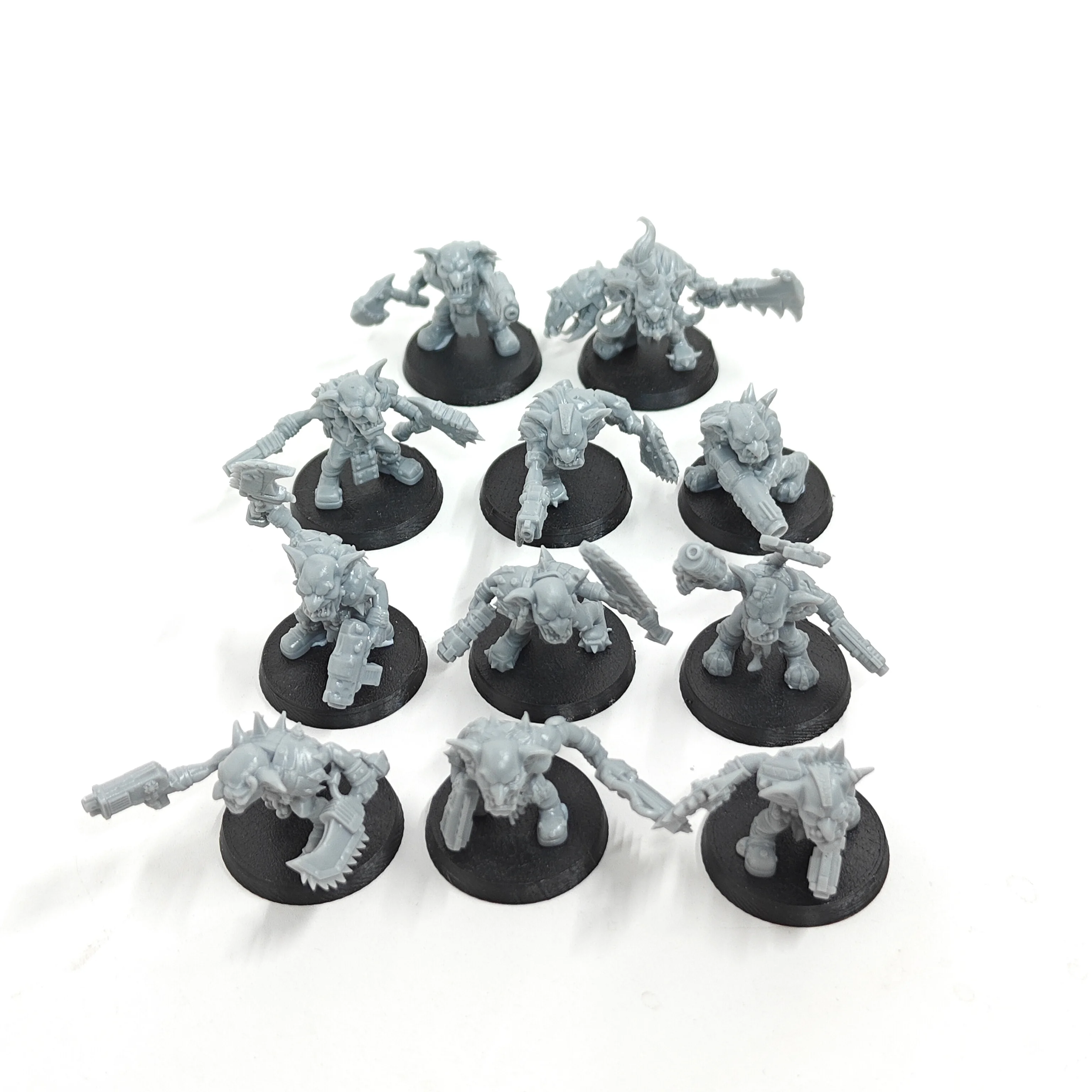 Фото Гаражные наборы Wargame Goblin ork, наборы из смолы, неокрашенные миниатюры (11 фигурок) zw632 №4