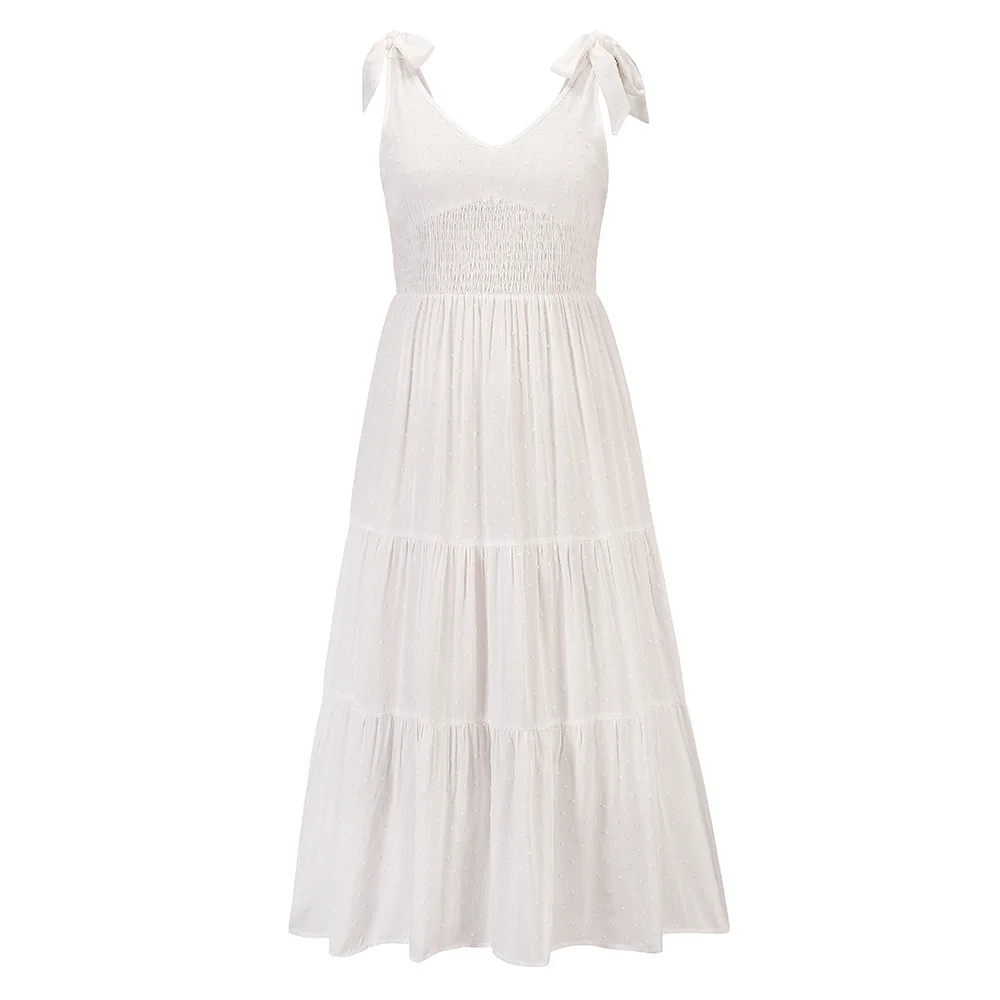 

Fashionable waist jacquard suspender skirt 2021 summer new dress one