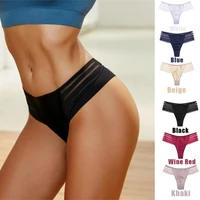 2pcs sexy mesh women panties g string hollow out seamless perspective low waist thongs underwear g string underpants m xl
