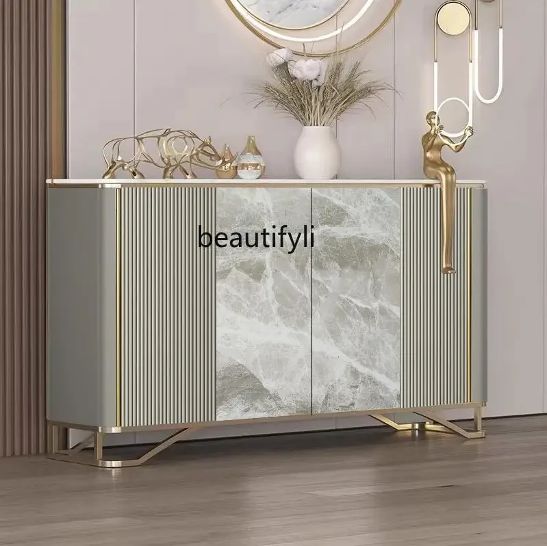 Доступный роскошный стильный входной шкаф из массива дерева шкафчик для