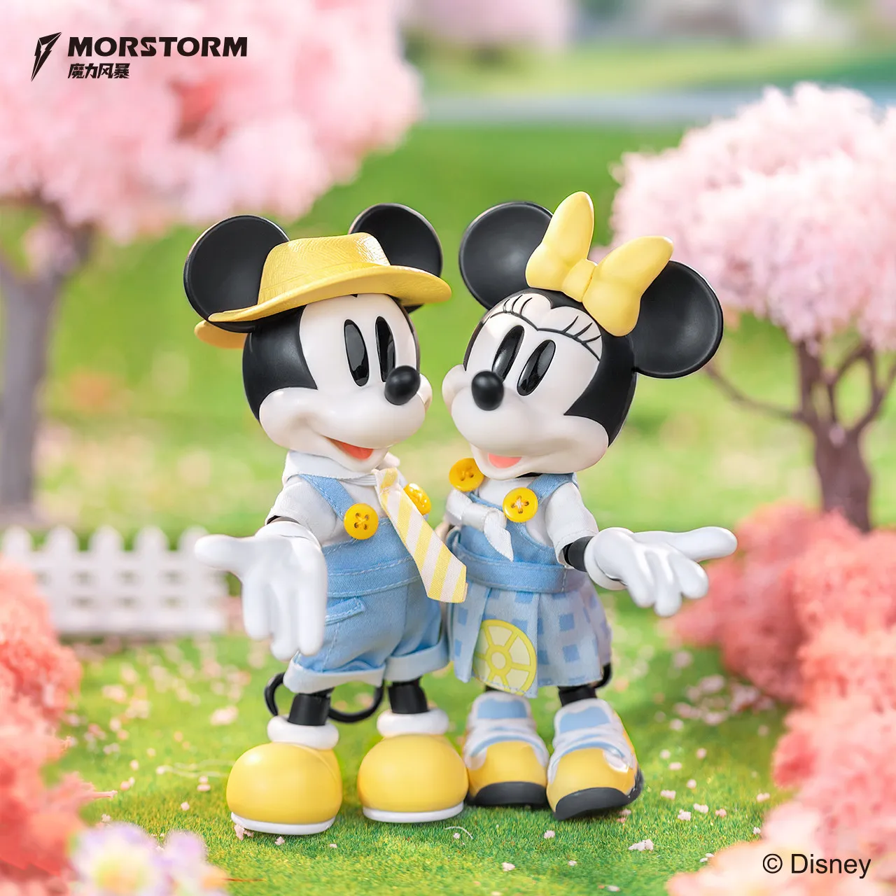 Фото Коллекционная подвижная фигурка Микки и Минни Маус от Morstorm Disney, модная игрушка, настольное украшение, коллекционный предмет для взрослых, для демонстрации №3