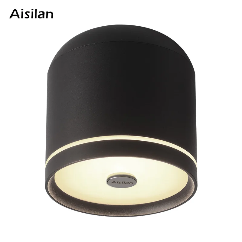 

Aisilan LED Ceiling Downlight Surface Mounted Matte Aluminum 7W Natural White Flood Light for Living Room Bedroom Aisle