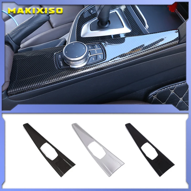 

Car Interior Multimedia Panel Cover Trim for BMW 3 Series F30 F34 4 Series F32 F36 2013 2014 2015 2016 2017 Carbon Fiber ABS