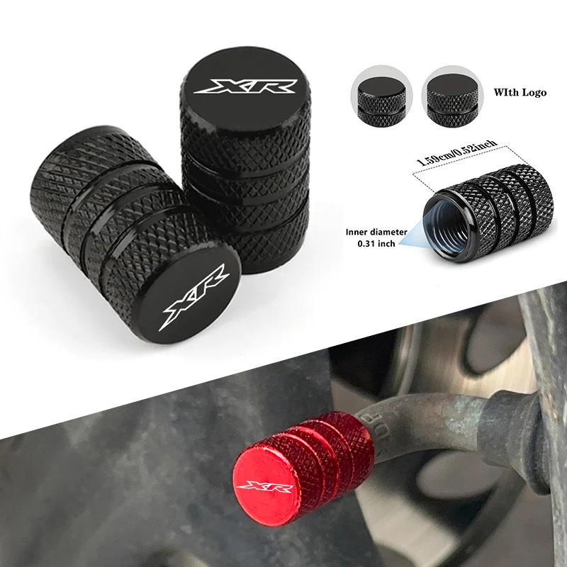 Фото 2 шт. аксессуары для мотоциклов для Honda XR230MOTARD XR 230 250 400 125 2005-2012, металлические колпачки для клапанов воздушного порта, крышки штока №1