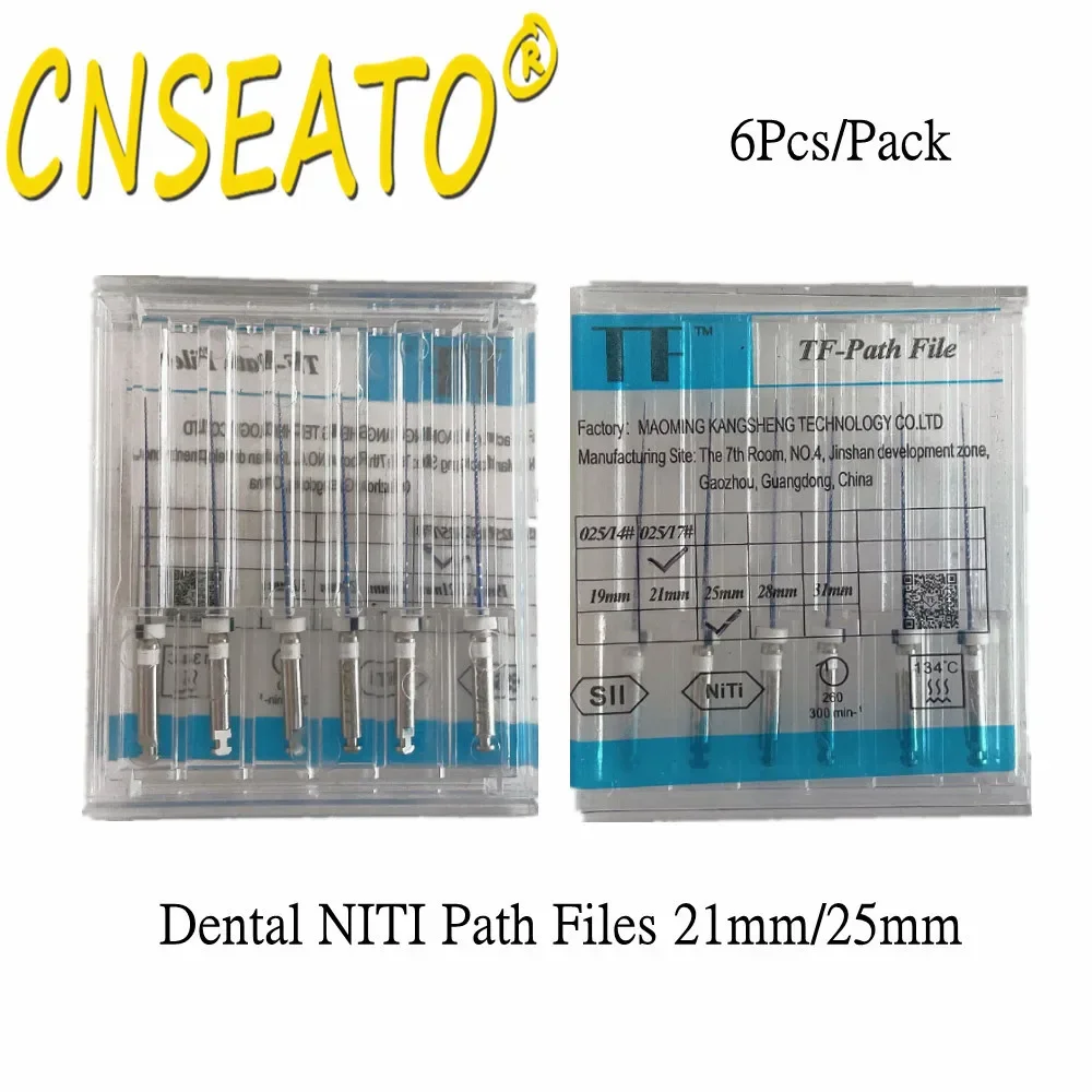 6 шт. стоматологический эндонтический дорожный напильник NiTi роторный инструмент