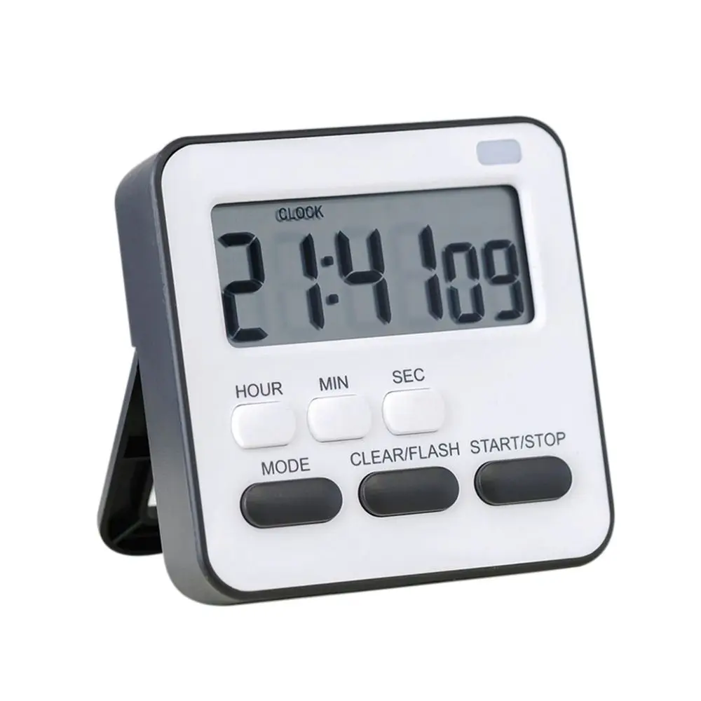 

Портативный кухонный инструмент, Регулируемый Настольный цифровой таймер, секундомер, электронный будильник, таймер для яиц, кухонный таймер