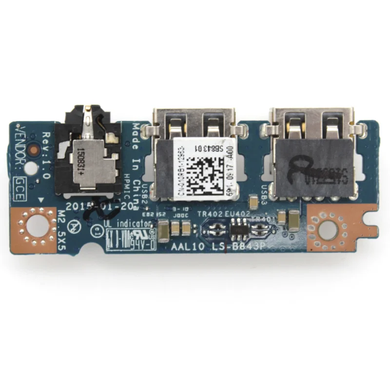 Аудиоплата для Dell Inspiron 15 5000 серии 5558 5758 USB 010R81 LS-B843P XU