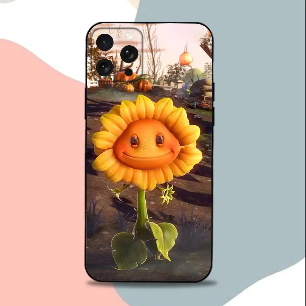 Фото Чехол для телефона P-Plants vs Game Zombies-ES для iPhone 15,13,16,12,11,17,14, Plus,Pro,Max,XS,XR,X,SE,Mini,мягкий силиконовый черный чехол №4
