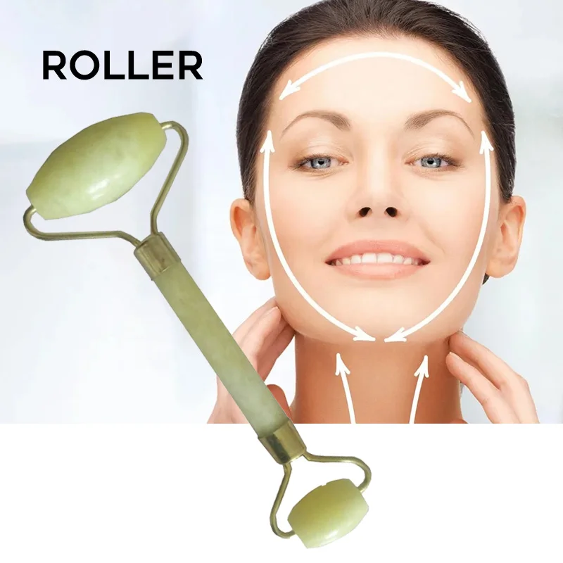 

Portable Pratical Facial Massage Roller Natural Jade Anti Wrinkle Face Slimming Shaper Body Foot Relaxation Beauty Tool Safe