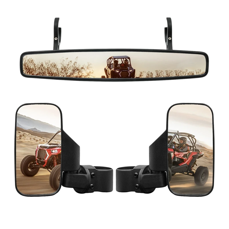 

1.75Inch UTV Rearview Mirror Side Mirror Accessories Wide Rear View Racing Mirror For ATV Polaris Yamaha