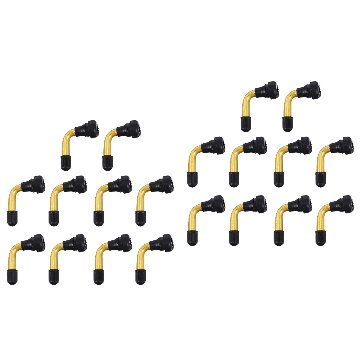 

20 Pcs Valve Stems Extension Adapter Motorcycle Tire Electric Car Valves Extender Rubber
