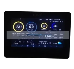 Беспроводная метеорологическая станция подключение к Wi-Fi зарядка от солнечной