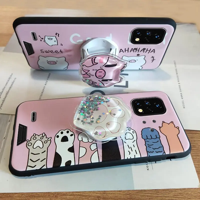 shockproof glisten phone case for umidigi bison x10gx10g nfc foothold fashion design silicone tpu free global shipping