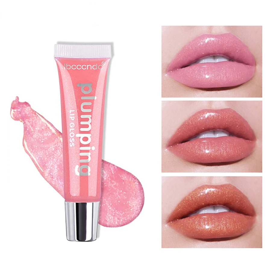 

Moisturizing Gloss Plumping Lip Gloss Lip Plumper Makeup Glitter Nutritious Liquid Lipstick Cherry Mineral Oil Clear Lip Gloss