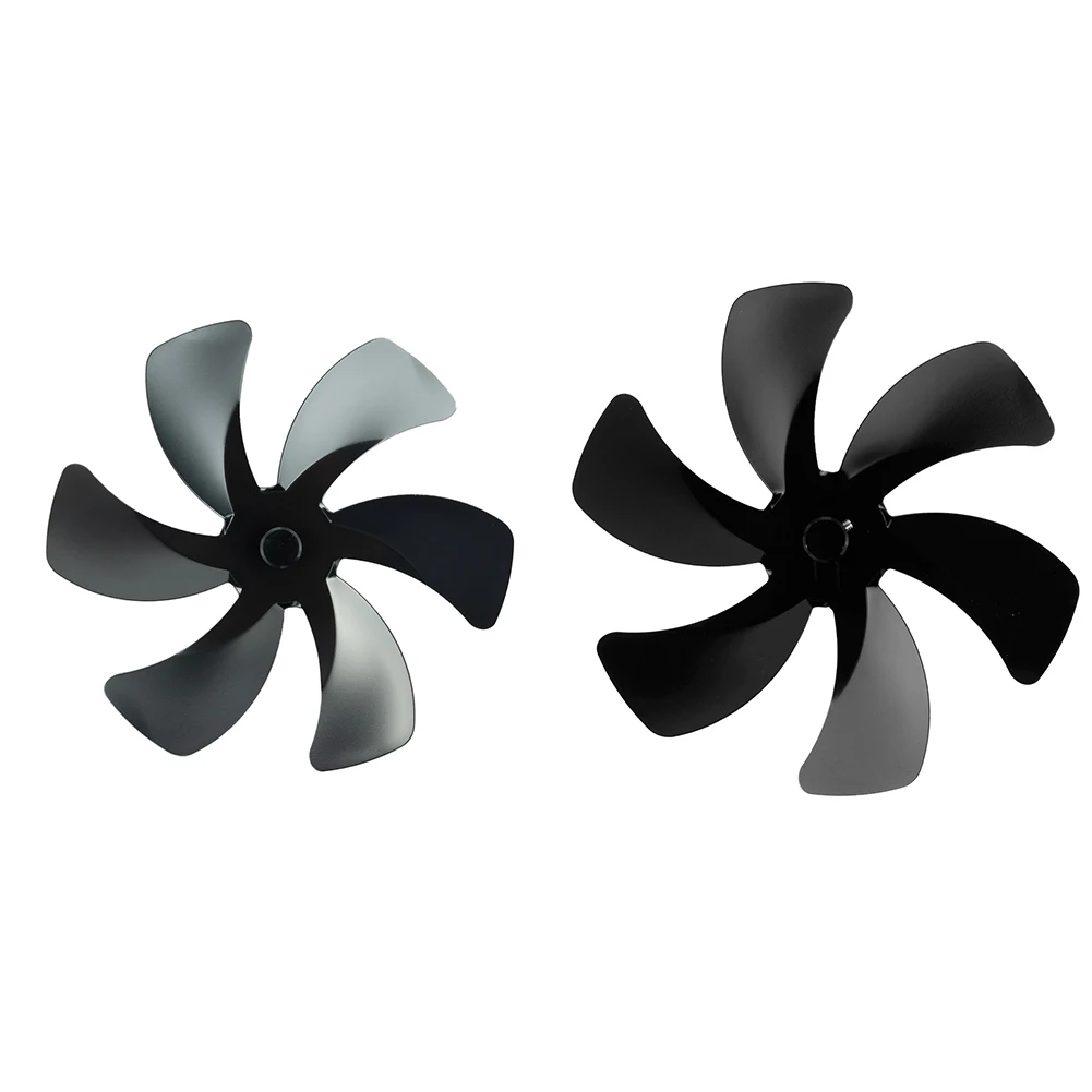 

Fireplace Fan Blade Replacement 6 Blades Aluminum Alloy Low Noise Blade Heat Powered Stove Eco Fan Blade For Wood Log Burner