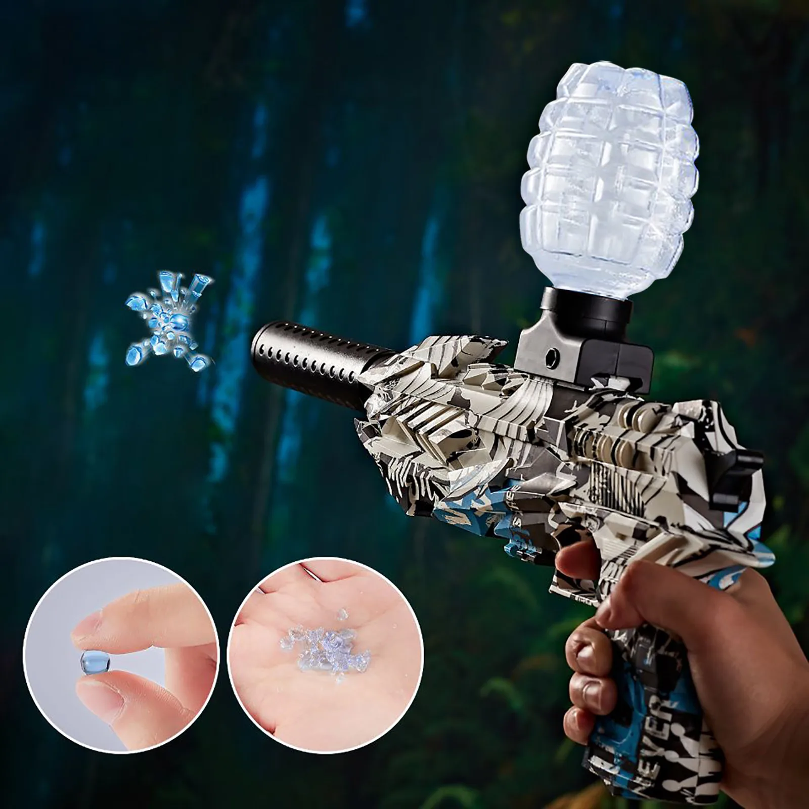 

15 Blaster Electric Gel Ball Belt About 30000 Hydrogel Balls High Performance Gel Shooting Backyard .Outdoor Activities Shooting
