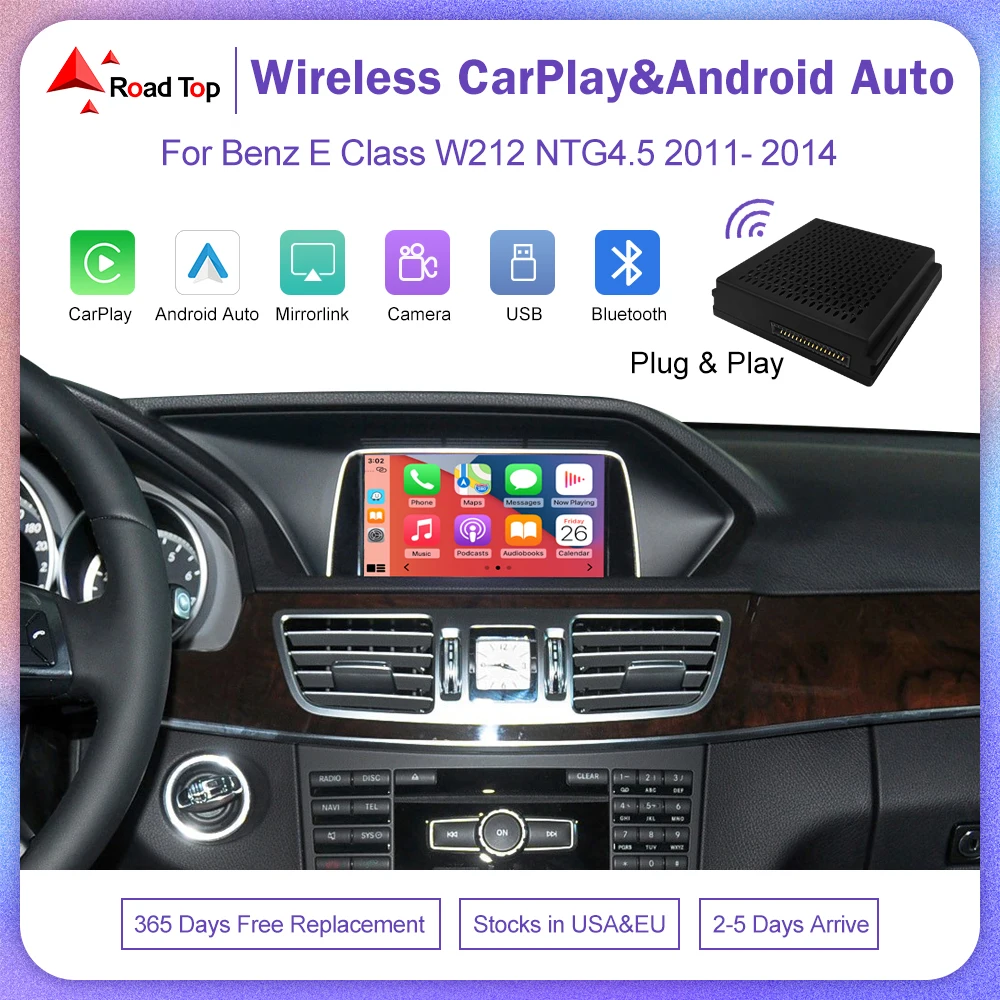 10.25″ CarPlay Android 13 GPS Radio – For Mercedes W212 E-Class NTG4.0 (2009-2012)