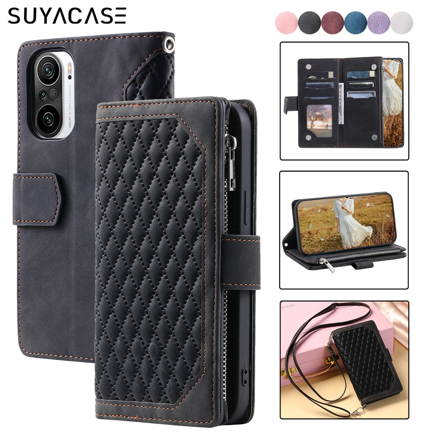 

Чехол-подставка для телефона Xiaomi Redmi K40 9A 9C Note 11 10 S 9 8 Pro 7