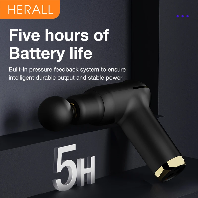 HERALL горячий компрессионный массажный пистолет для глубокой мышечной ткани