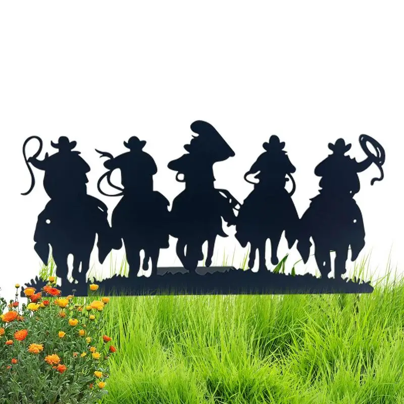 

Garden Stakes Metal Witch Silhouette Metal Yard Sign Garden Corner Sign Witch Statue Vintage Witch Shape Halloween Wall Art