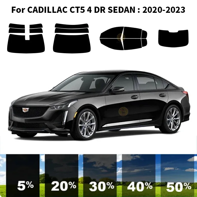 

Нанокерамическая Автомобильная УФ-пленка Precut для окон, автомобильная оконная пленка для CADILLAC CT5 4 DR SEDAN 2020-2023
