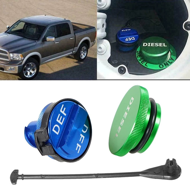 

Колпачки для автомобильных дизельных топливных баков DEF, алюминий для 2013-2017 DodgeRam 2500 3500 D0UC