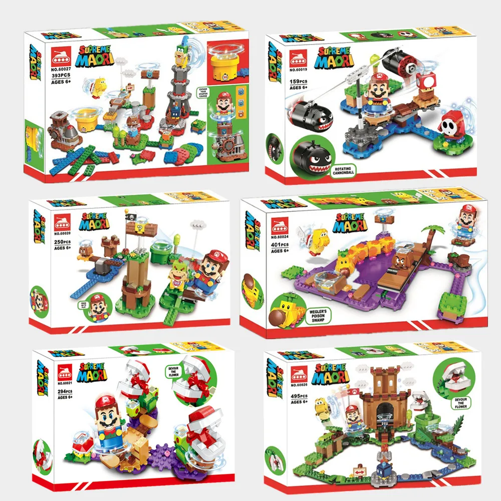 

Super Adventure Classic TV Mini Game Series Marioed Question Building Blocks Toys Bricks Kids Figures Model Kid Gift Boys Set