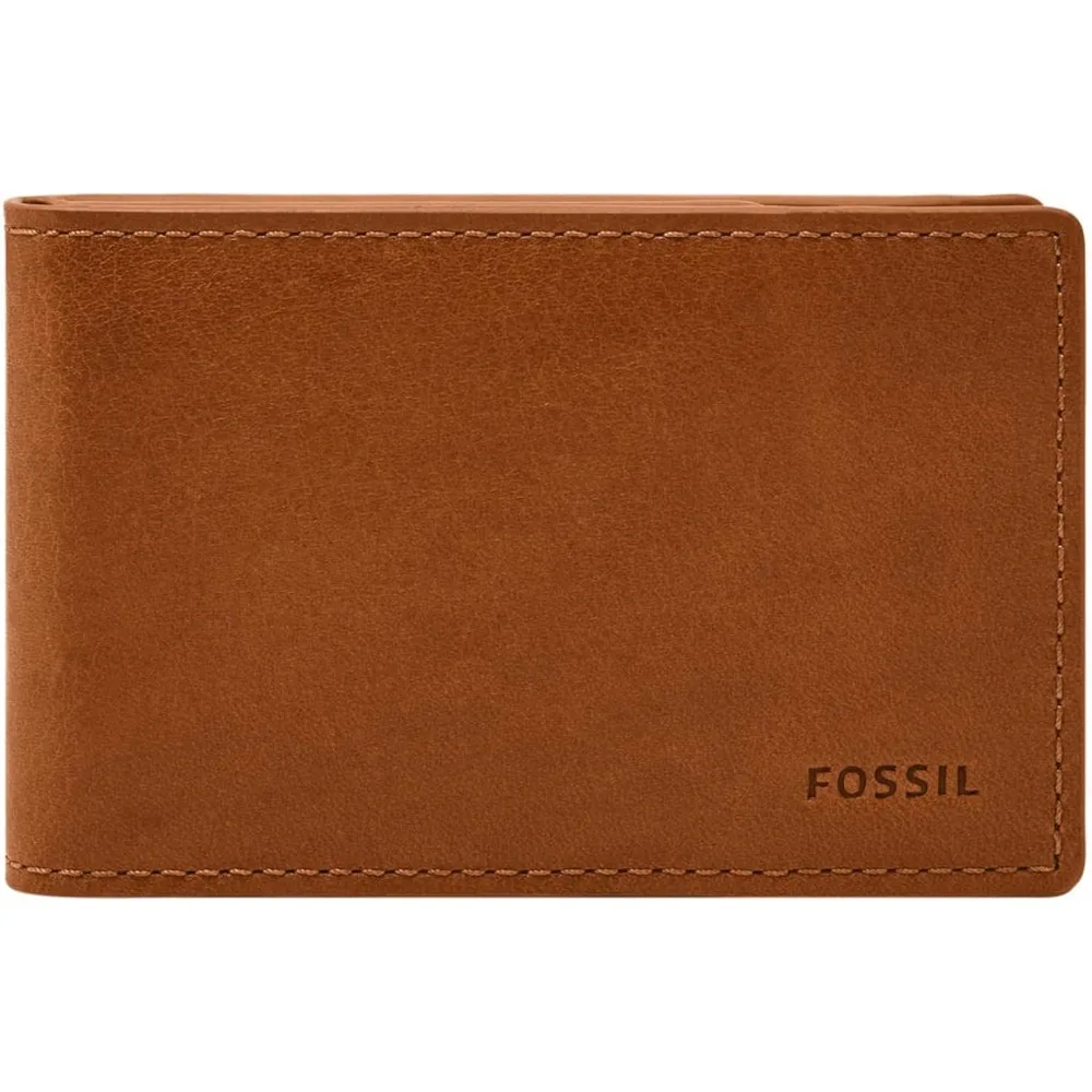 

Мужской кожаный тонкий минималистский кошелек с зажимом для денег и двойным передним карманом, мужской кошелек для карт, Роскошный кошелек для карт, Ретро Бумажник для карт