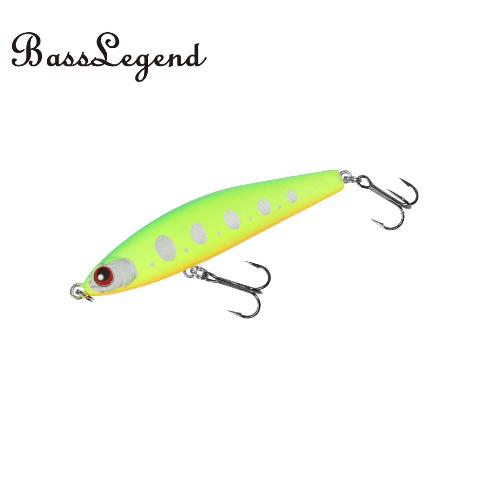 BassLegend-Long Cast Sinking Pencil Wobbler para pesca, Stickbait para robalo e truta, Pike Wobbler, Wobbler para truta, Wobbler, WTD, 60S, 50S