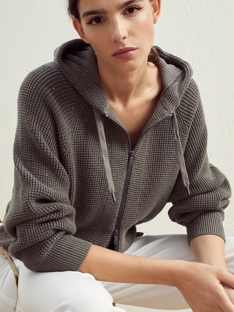 Осенняя Новинка куртка с капюшоном