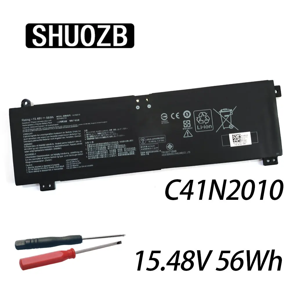 

SHUOZB 15.48V C41N2010 Laptop Battery For ASUS ROG Strix G15 G513IC G513IH G513QC G513QE ROG Strix G17 G713QE 0B200-03890000