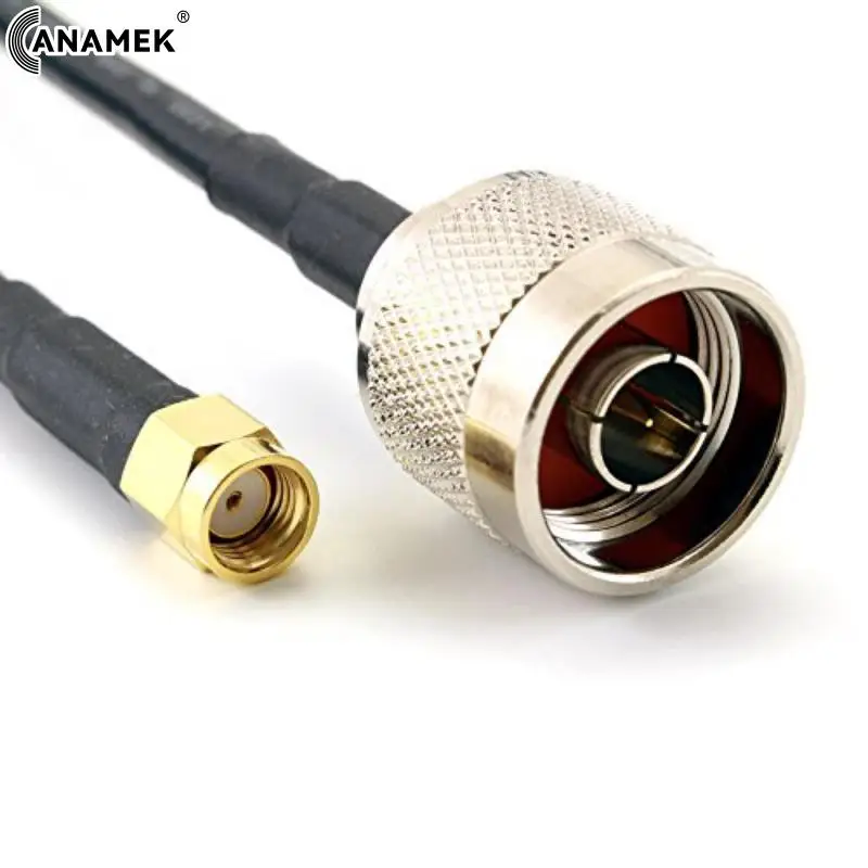 

5M RG58 N Male Plug to RP-SMA Male Jack Connector RF Coaxial Jumper Pigtail Cable For Radio Antenna Extension Cord RG-58