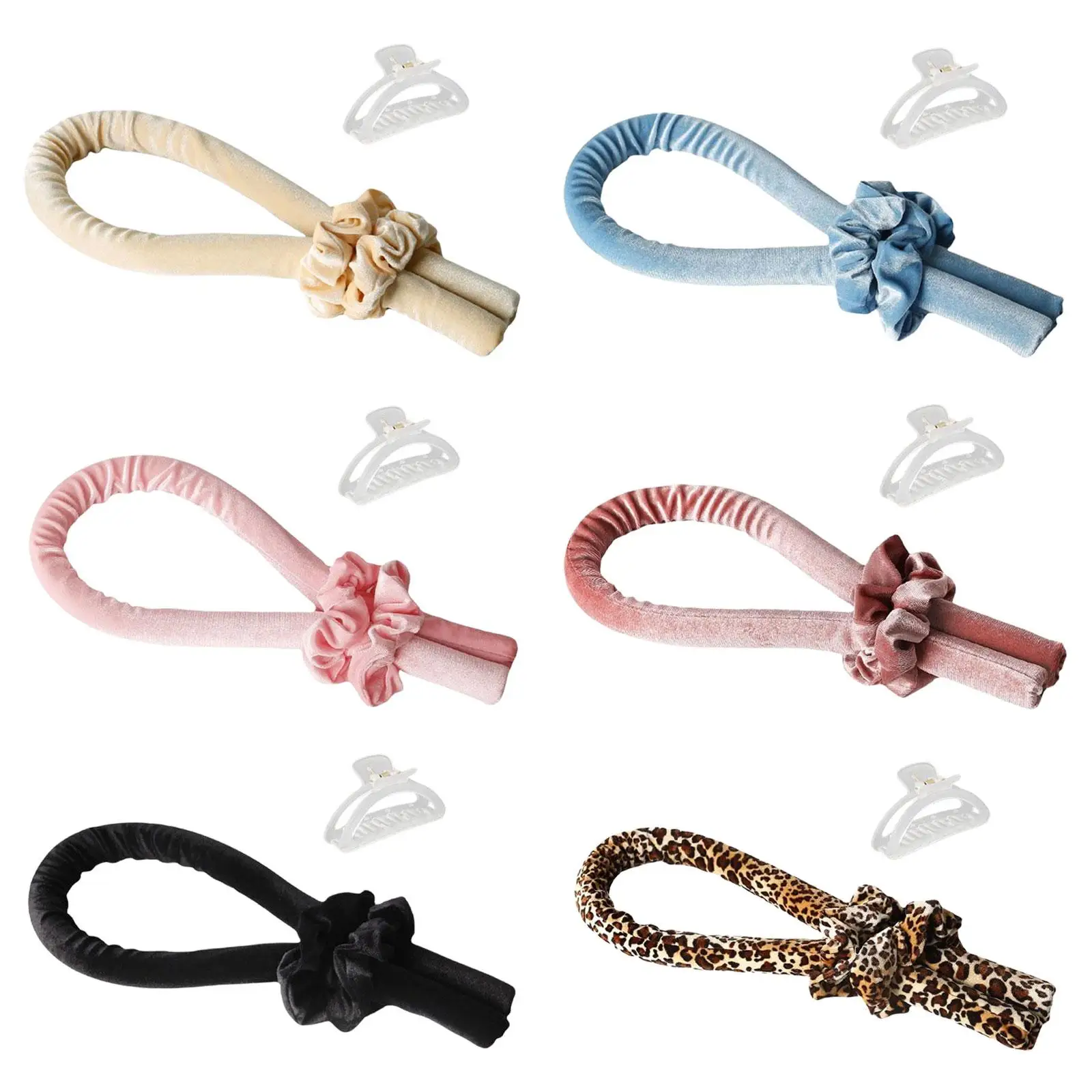 

Терморегулирующая палочка для завивки Спящая шелковая лента повязка без тепла делает волосы блестящими