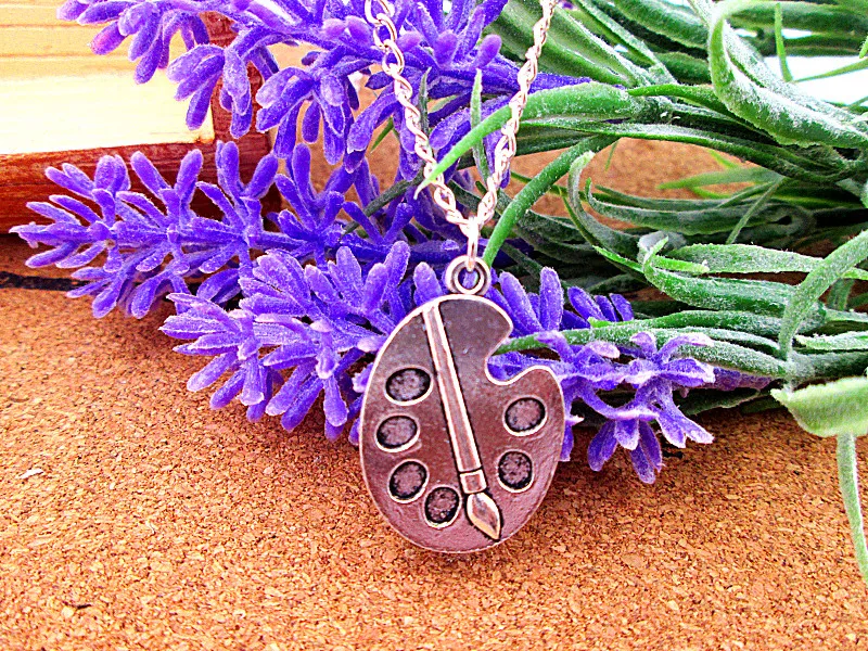 3 шт./лот поддон с рисунком 28x19 мм, античное серебряное ожерелье с кулоном, ювелирные изделия, лучшие подарки дружбы