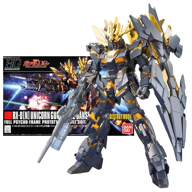 Anime Figures Hg Unicorn 02 Banshee Norn Destroy Mobile Suit Gunpla Action Figure Toys For Boys