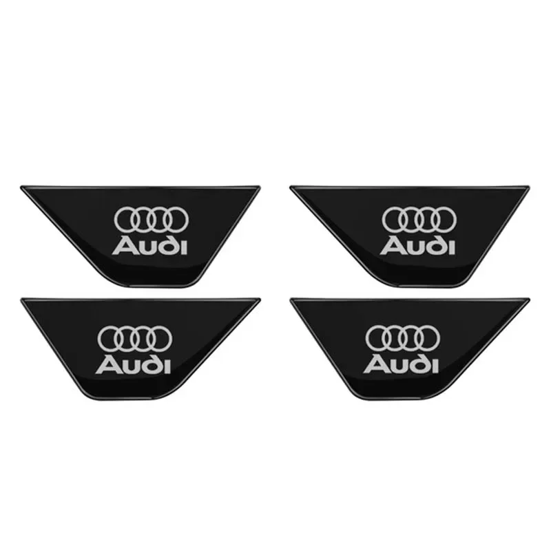 

4 шт., наклейка на внутреннюю дверную ручку автомобиля, эмблема, внутренняя ручка передней и задней двери, накладка, крышка для Audi, посвященная к A6