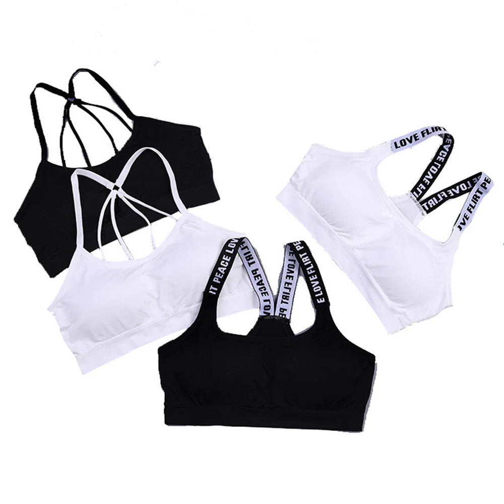 

Sports Bras Fitness Top Sexy Bra Women Beauty Back No Steel Ring Tank Top Yoga Push Up Bralette Female Pad Sportswear Lingerie
