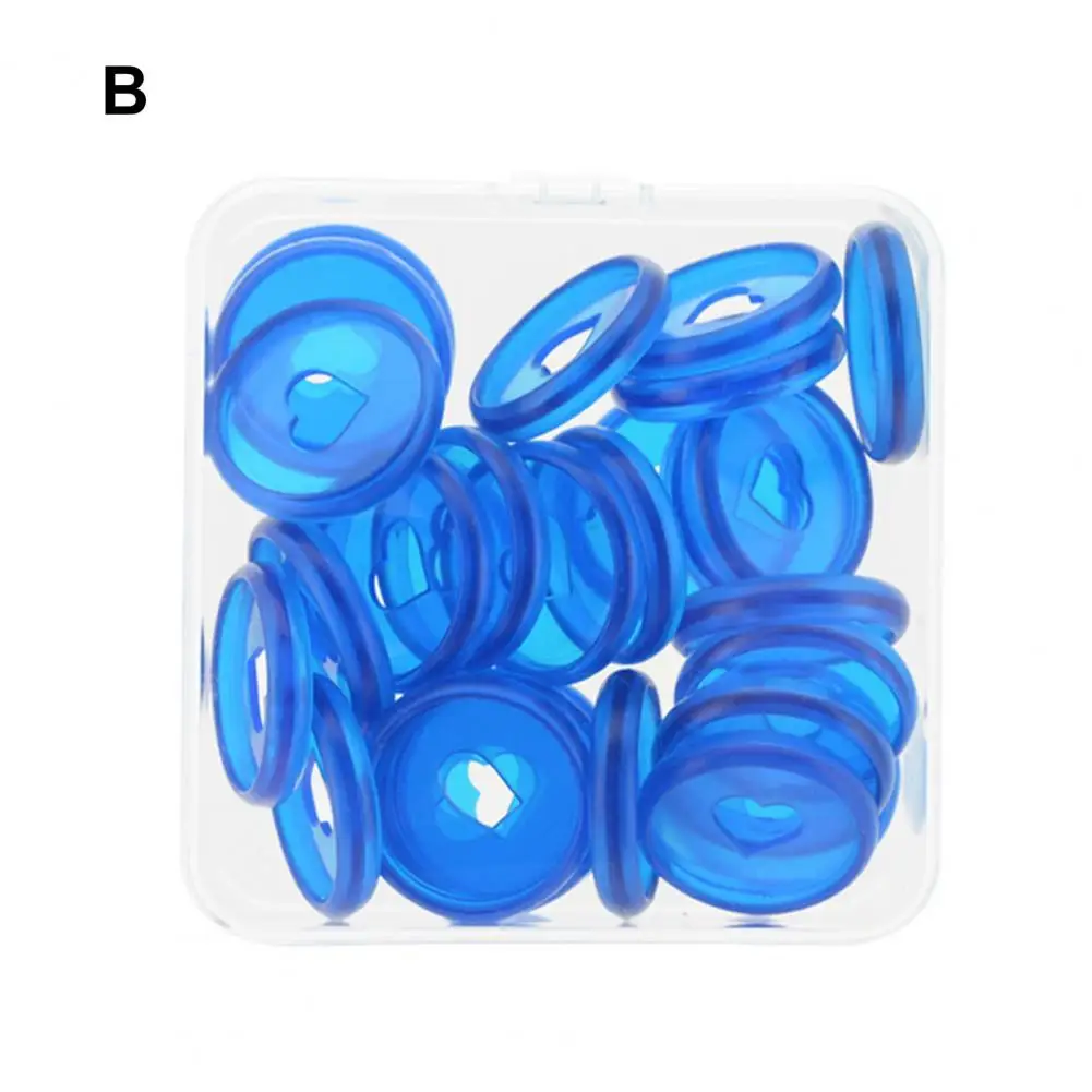 

30 Pcs Loose Leaf Binder Rings Great Firm Solid Color Student Supplies Mushroom Hole Binding Buckle Loose Leaf Binder