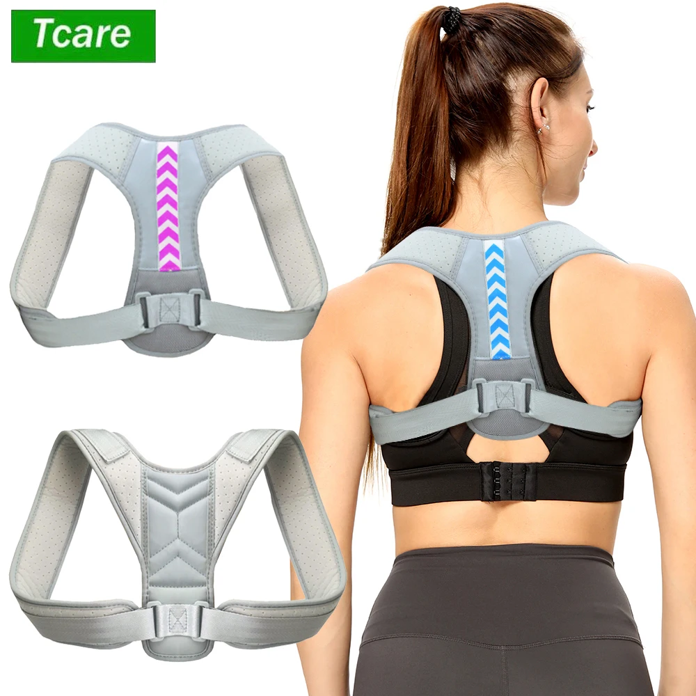 

Tcare Adjustable Posture Corrector Back Support Strap Brace Shoulder Spine Support Men Women Lumbar Posture Orthopedic Belts New