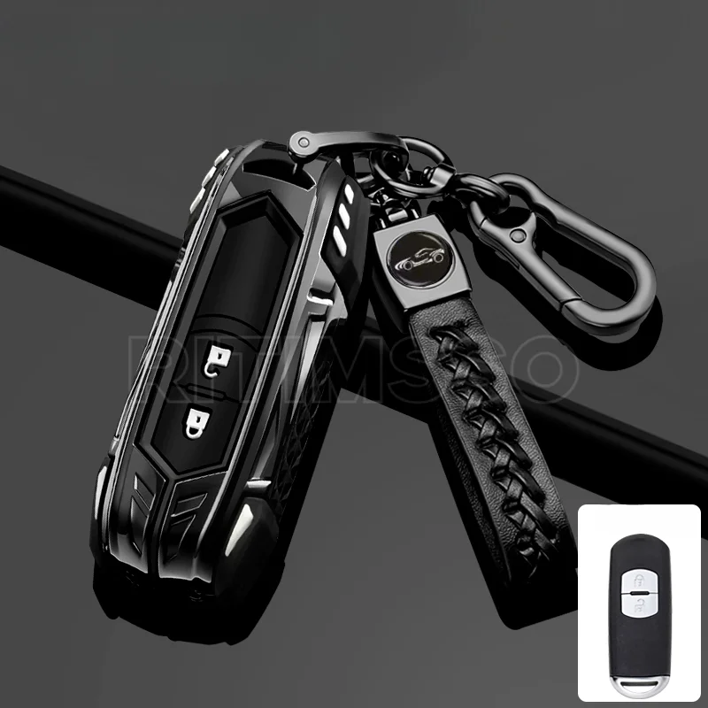 Автомобильный Брелок дистанционного управления из цинкового сплава для Mazda 2 3 5 6 BL BM GJ Atenza Axela Demio чехол CX3 CX-3 CX5 CX7 аксессуары для модели CX8