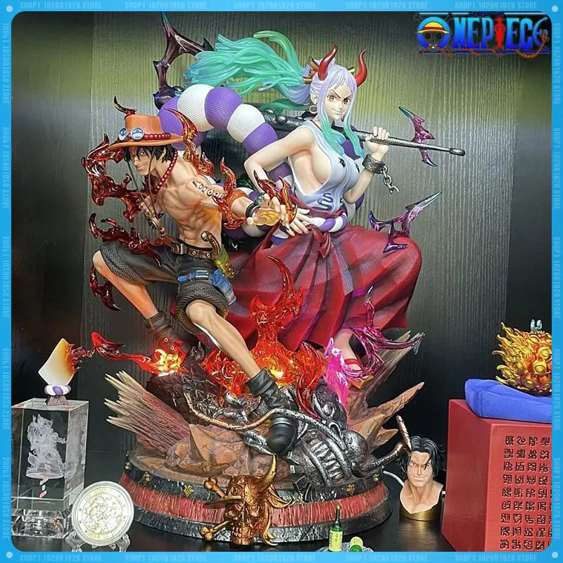

Фигурки Yamato Portgas D Ace, император Янь, сын кайдо, объединенные Аниме фигурки, коллекционная кукла, статуя 30 см