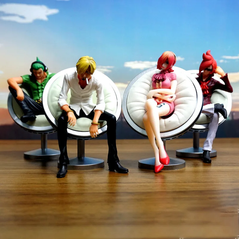 

Bandai One Piece Anime Vinsmoke Family Kawaii Leiju Sanji Yuji Gage Sitting Boutique Action Figure Model Toys Kids Birthday Gift