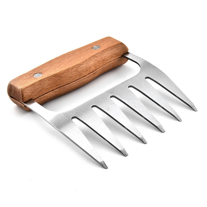 Шреддер для мяса SHANGPEIXUAN измельчитель из нержавеющей стали с деревянной ручкой