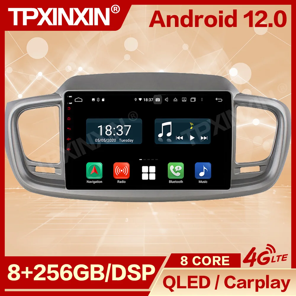 

Autoradio GPS Navi 2 Din Android 12 For Kia Sorento 2015 2016 Automotive Multimedia Radio Coche With Bluetooth Carplay Head Unit