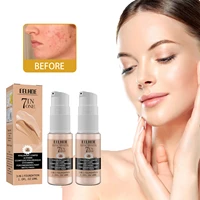 concealer liquid foundation makeup waterproof oil sweat long lasting makeup moisturizing natural full cover face cosmetics 10ml
