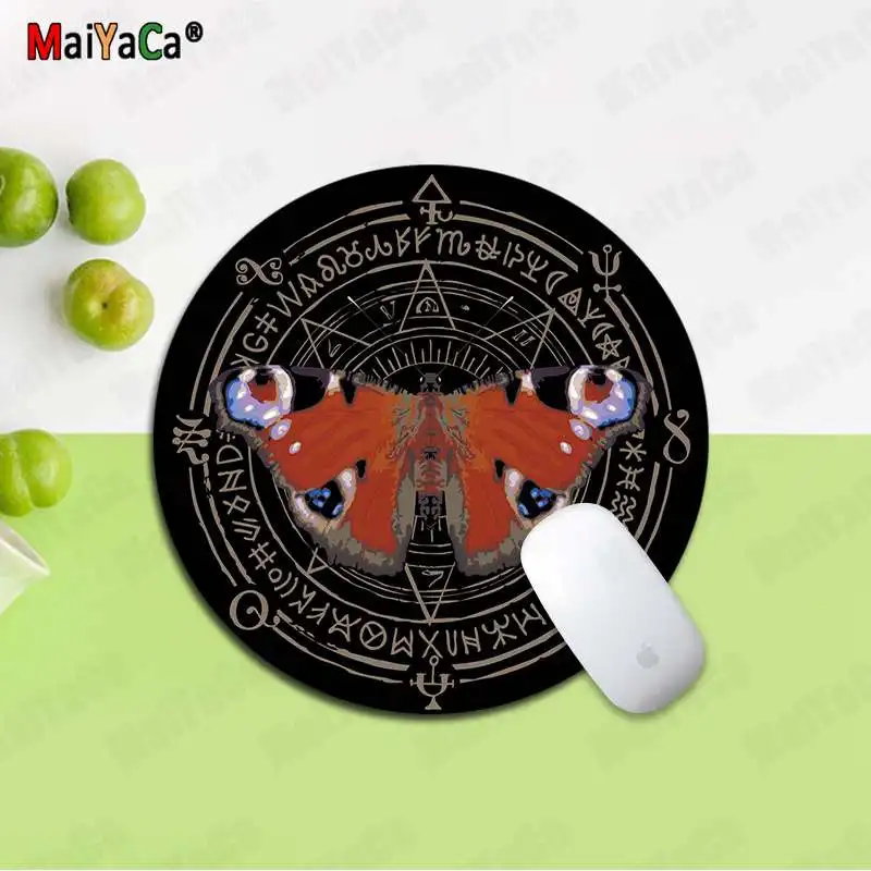 MaiYaCa серия С Рисунком бабочки INS Tide круглый утолщенный коврик для мыши большой