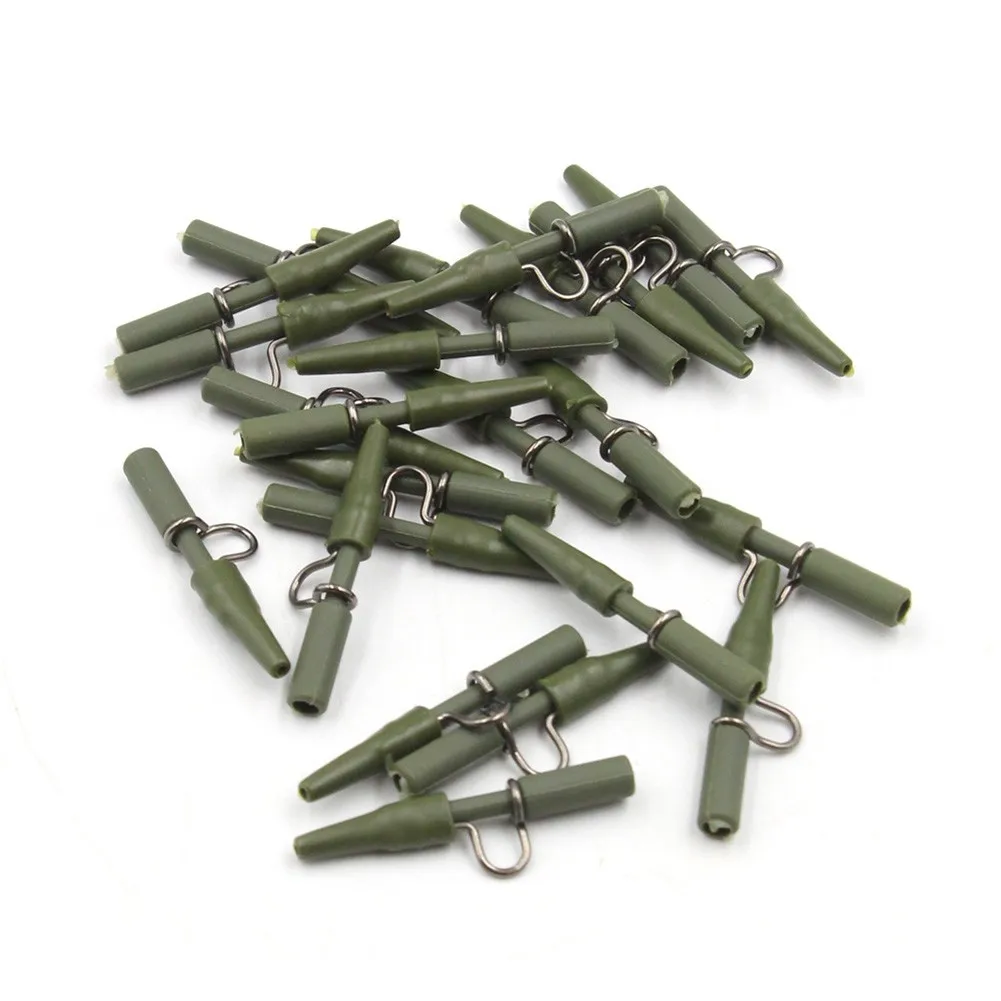 

20pcs Quick Change Safety Lead Clip & Tail Rubbers Cone Carp Tackle Kits DIY Accessories For Fishing Lead Clips Replacement