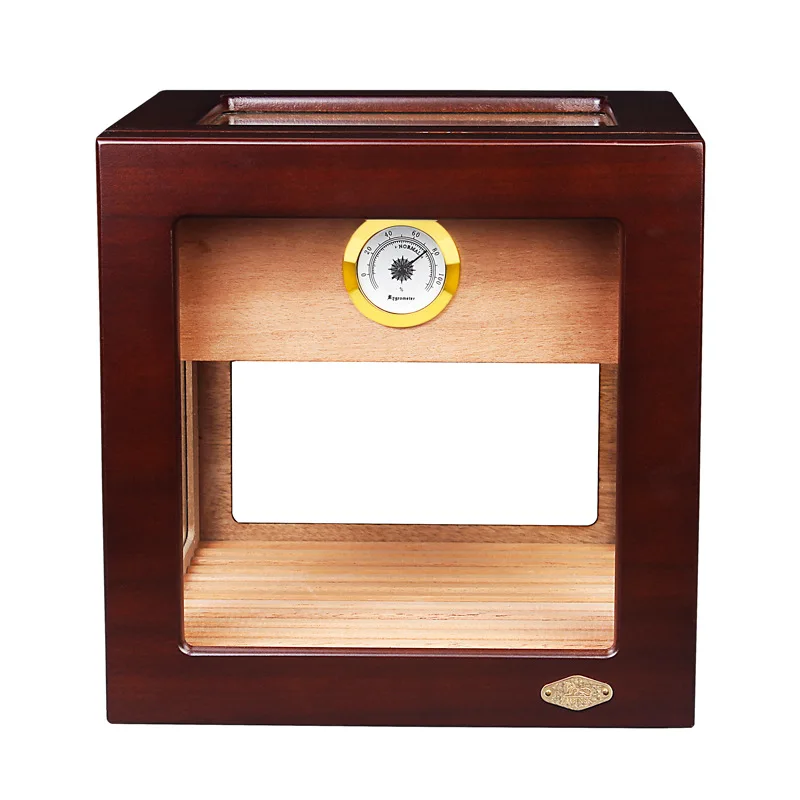 

Cedar Wood Cigar Cabinet Case W/ Humidifier Hygrometer Cigar Humidor Box Smoking Accessories Gift for Father/Boy Friend