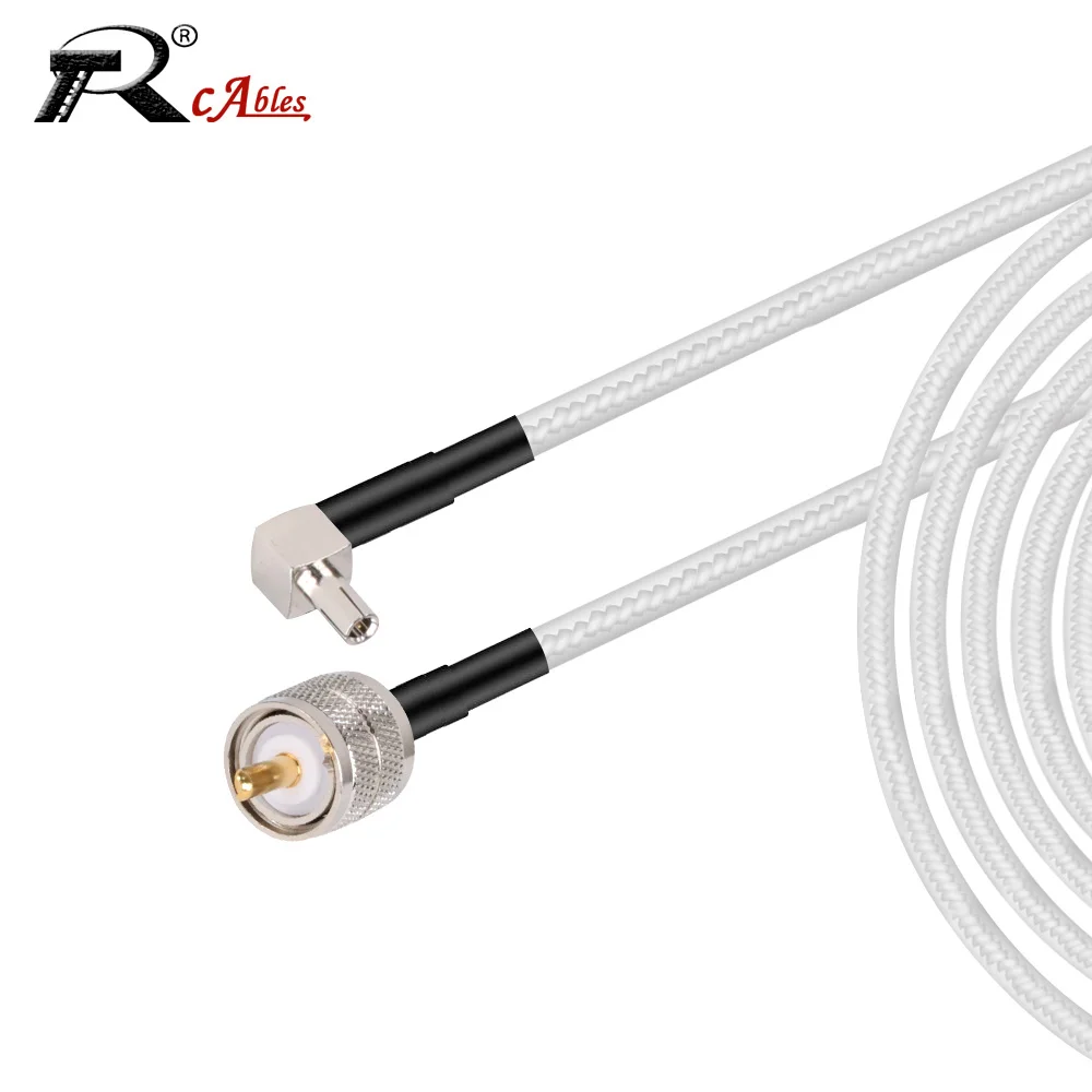 

TS9 штекер прямоугольный к N штекер белый разъем RG316 Pigtail 3G модем антенна Удлинительный кабель RF коаксиальный Джампер шнур
