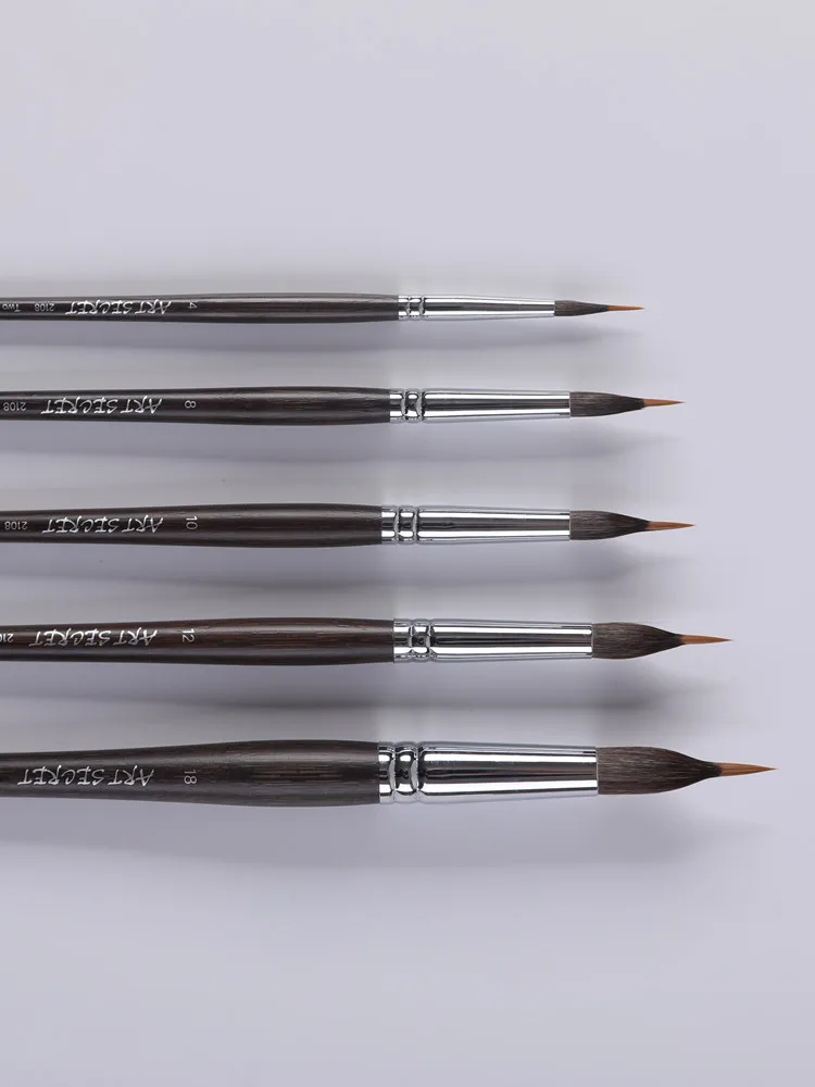 Новое поступление 2108 двухслойная кисть для рисования акварелью Artsecret с острыми